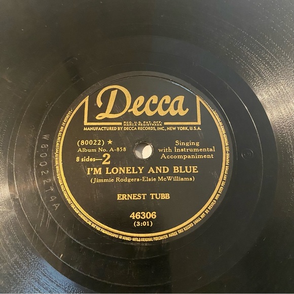 Mother, Queen Of My Heart / I’m Lonely And Blue - Jimmie Rodger’s - DECCA Record - Picture 4 of 5
